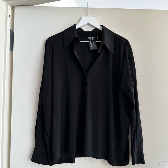 Norma Kamali Black Long Sleeve Blouse - Picture 5 of 7